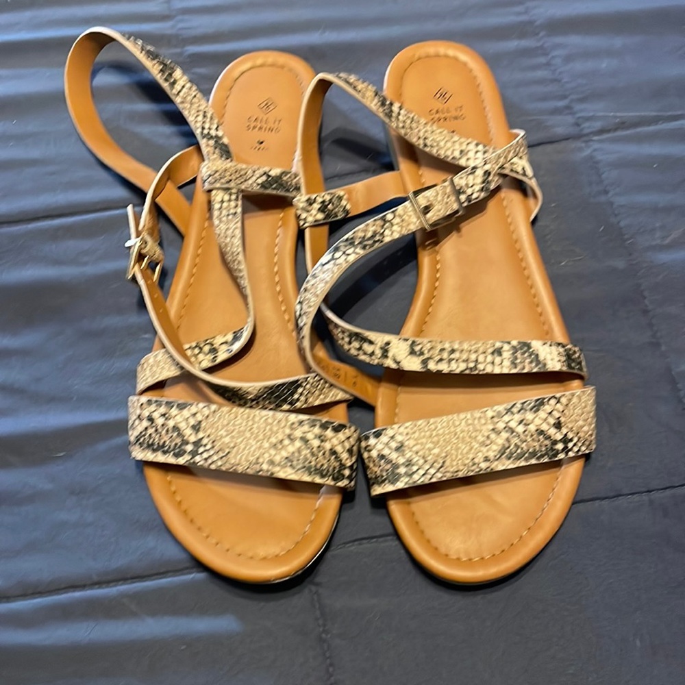 Snake skin sandals